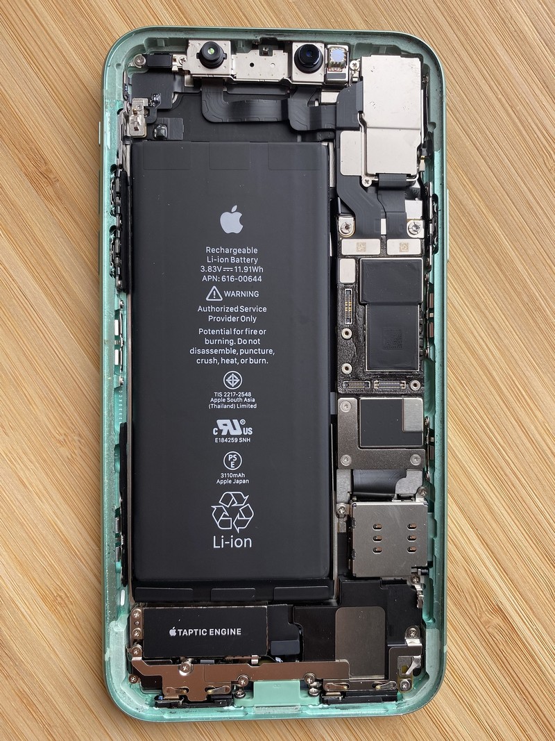 Li-ion battery inside Apple iPhone